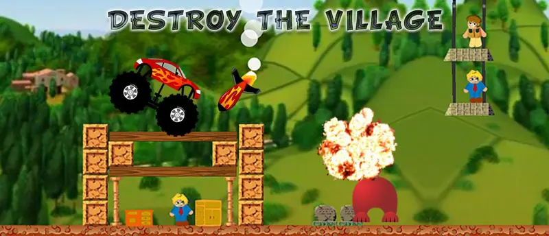 Destroy the Village - Jeu de destruction addictif en ligne