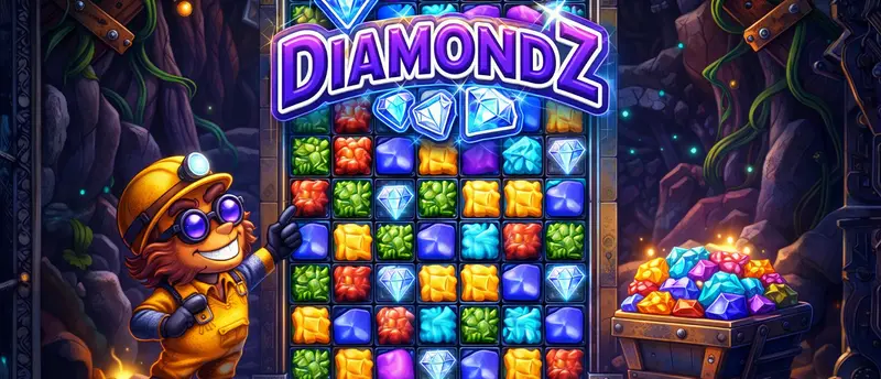 Diamondz Ücretsiz Oyna - Eşleştirme ve Madencilik Oyunu