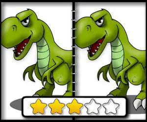 Dinosaur Spot The Difference – Kostenlose Suchspiele für Kinder online spielen