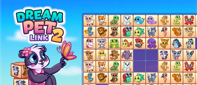 Dream Pet Link 2 オンライン無料で遊べるマッチングゲーム