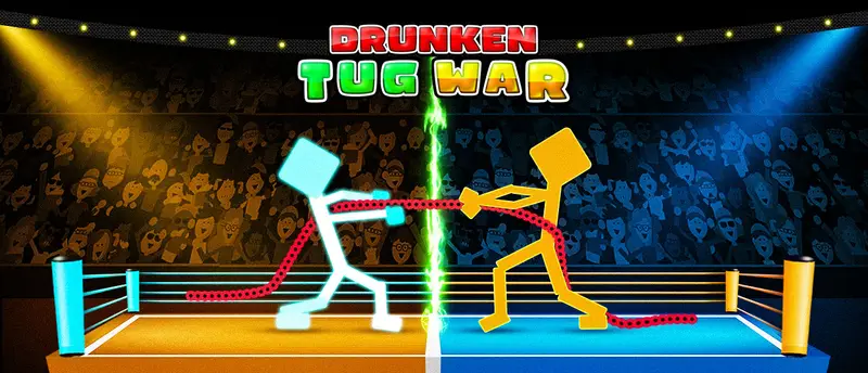 Drunken Tug War – Kostenloses Seilziehen Spiel online spielen