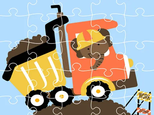 Dumper Trucks Jigsaw – Kostenloses Puzzlespiel online spielen