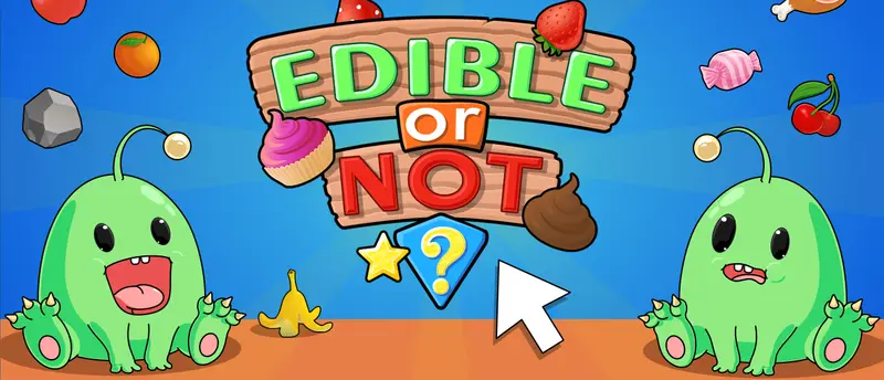 Edible or not? 子供向け反応速度ゲーム 無料で遊べる