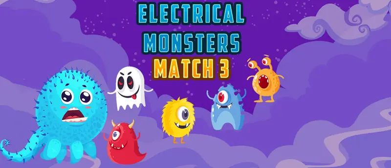 Electrical Monsters Match 3 - オンライン無料パズルゲーム