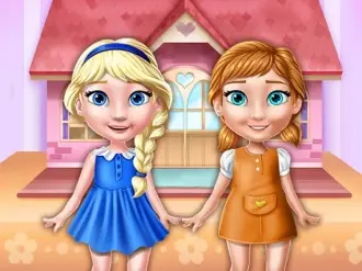 Ellie e Annie Casa de Bonecas - Jogo de Vestir e Decorar