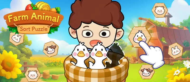 Farm Animal Sort Puzzle