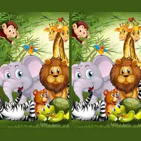 Find Seven Differences Animaux - Jeu de Recherche Facile et Gratuit