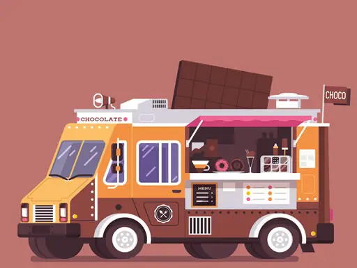 Food And Drink Trucks Memory Oyna - Ücretsiz Eşleştirme Oyunu