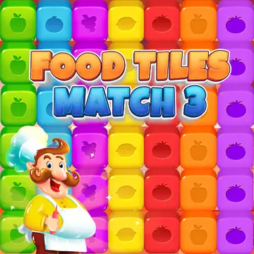 Food Tiles Match 3 - Jeu de Match 3 Gratuit en Ligne