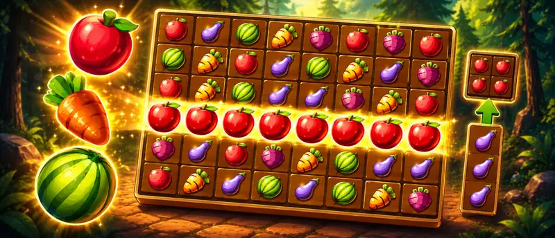 Fruit Block Tetra Puzzle