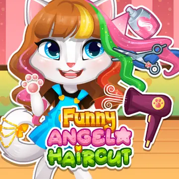 Funny Angela Haircut - Juego de Vestir y Peinados para Niños