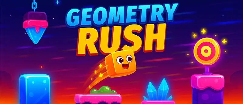 Geometry Rush - Jeu de plateforme d'agilité en ligne gratuit
