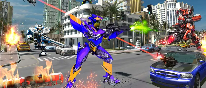Grand Robot Car Transform 3D - Jogue Agora