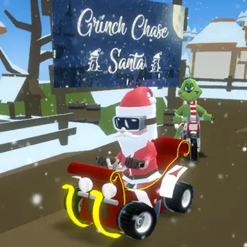 Grinch Chase Santa - Jeu d'Aventure en Ligne Gratuit