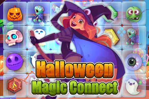 Halloween Magic Connect Oyna - Ücretsiz Eşleştirme Oyunu