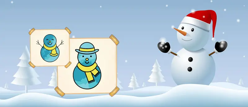 Happy Snowman Coloring