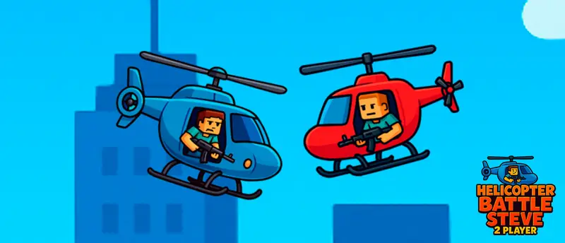 Helicopter Battle Steve 2 Player