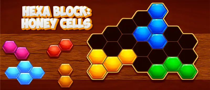 Hexa Block: Honey Cells - Jeu de réflexion et puzzle en ligne gratuit