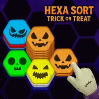 Hexa Sort Trick or Treat - ハロウィンパズルゲームをプレイ