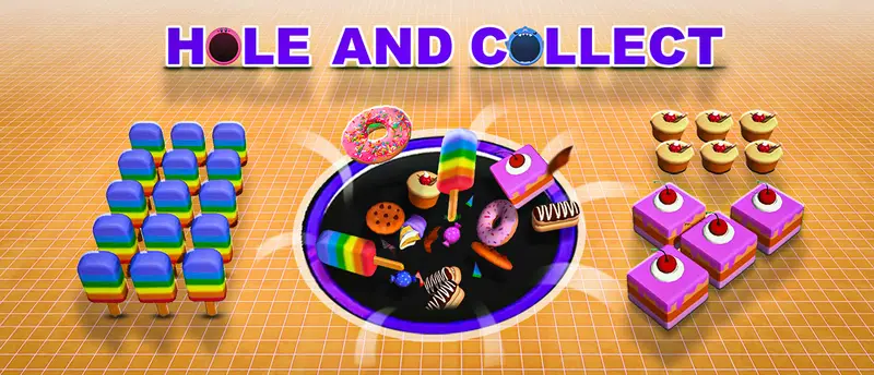 Hole and Collect – Kostenloses Spiel zum Sammeln und Zerstören