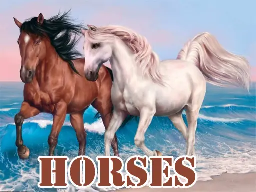 Horses Slide - 馬のスライドパズルゲームを無料でプレイ