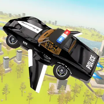 Juega a Flying Car Game Police Games - Carreras y Vuelo en 3D