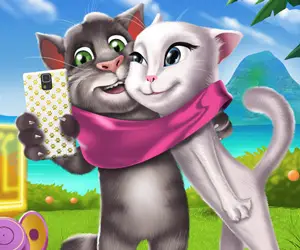Kittens Selfie Time – Kostenlose Spiel zum Anziehen & Fotos machen