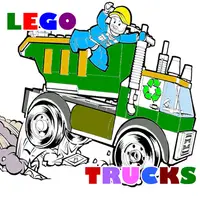 Lego Trucks Coloring - パズル塗り絵ゲームで遊ぼう