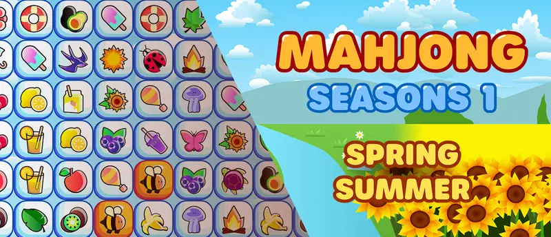 Mahjong Seasons 1 - Jouer en ligne gratuit pour jouer au Mahjong saisonnier