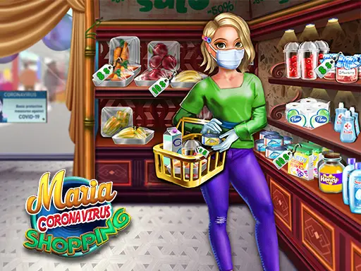 Maria Coronavirus Shopping – Kostenloses Online Dress-up Spiel zum Lernen