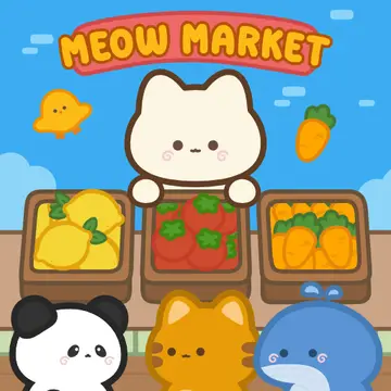 Meow Market - 簡単に遊べる野菜収穫パズルゲーム