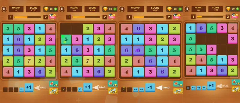 Merge Block Raising - 脳トレパズルゲームで遊ぼう