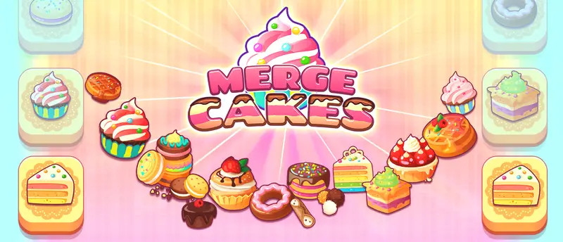 Merge Cakes - Juego de combinar pasteles gratis para jugar en línea