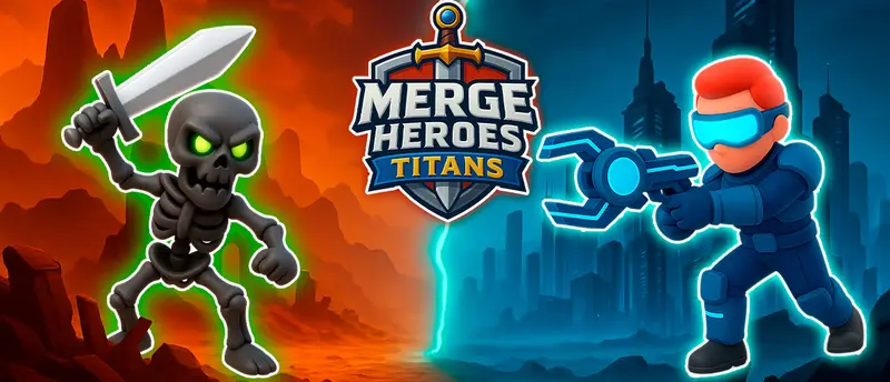 Merge Heroes Titans - オンライン対戦と合成ゲームで遊ぶ