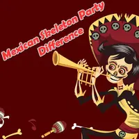 Mexican Skeleton Party Difference kostenlos online spielen - Puzzle Spiel für Kinder