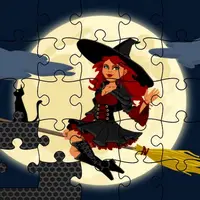 Midnight Witches Jigsaw - Juego de Rompecabezas en Línea Gratis