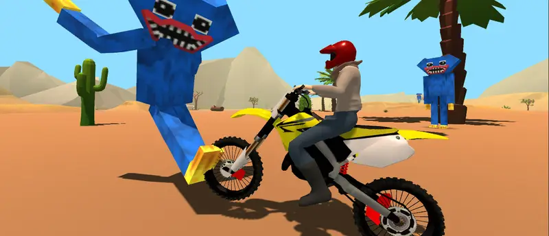 Motoracer vs Huggy - オンラインレース&クラッシュゲーム