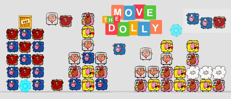 Move the Dolly - Juega gratis y en línea en el clásico juego match-3