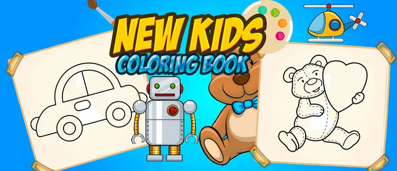 New Kids Coloring Book - Jeu de coloriage en ligne gratuit pour enfants