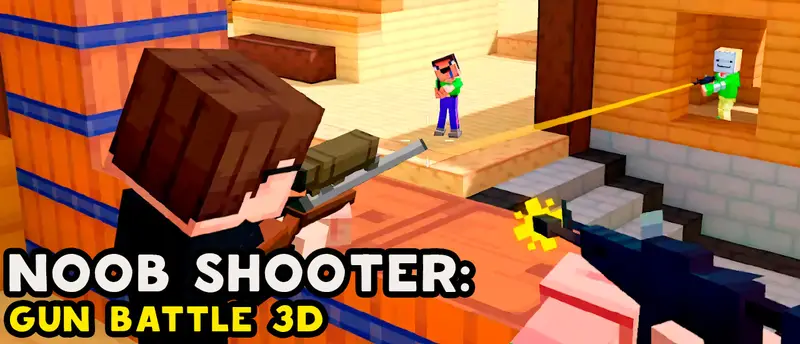 Noob Shooter: Gun Battle 3D - Juego de disparos en línea gratis