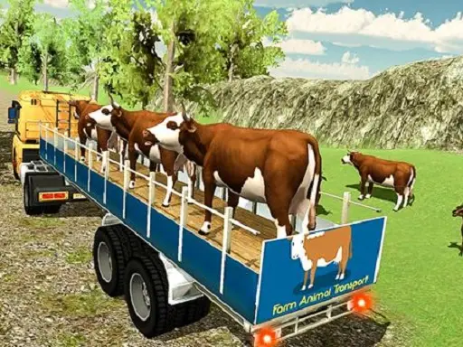 Offroad Animal Truck Transport – Kostenloses Spiel zum Fahren und Transportieren