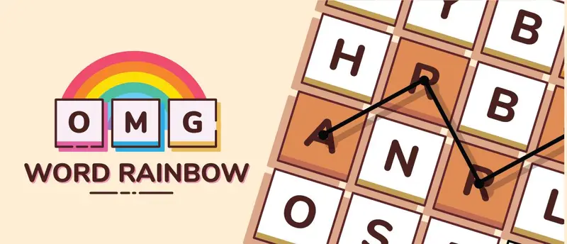 OMG Word Rainbow لعبة كلمات مجانية عبر الإنترنت - استمتع باللعب الآن