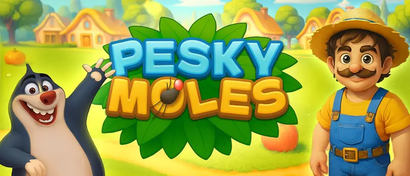 Pesky Moles: Juego casual para proteger tu jardín gratis