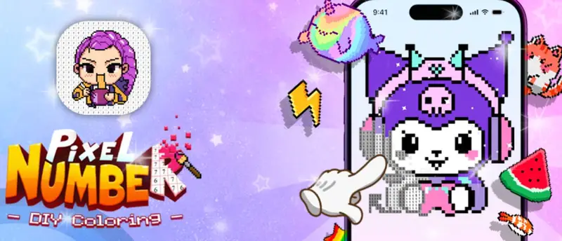 Pixel Number - DIY Coloring ゲームで遊ぶ無料ペイントアプリ