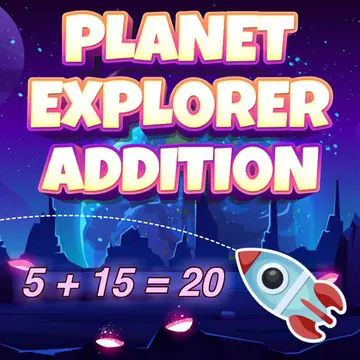 Planet Explorer Addition - Jogo de Quebra-Cabeça Matemático para Jogar Grátis