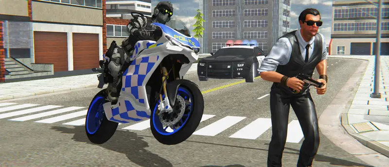 Police Bike City Simulator