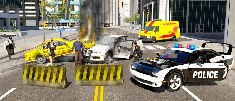 Police Car Cop Real Simulator - Polis Araba Oyunu Oyna