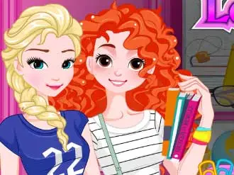 Princess Back 2 School Lockers - Kızlar İçin Dekorasyon Oyunu