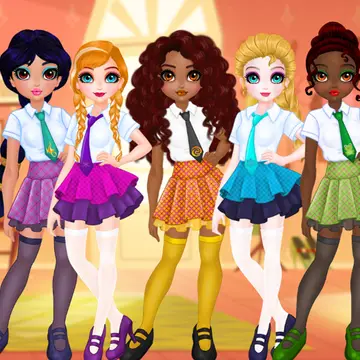 Princesses BFF Okula Koşu - Ücretsiz Oyna