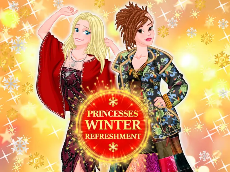 Princesses Winter Refreshment - Jeu de Mode et Dress-up Gratuit